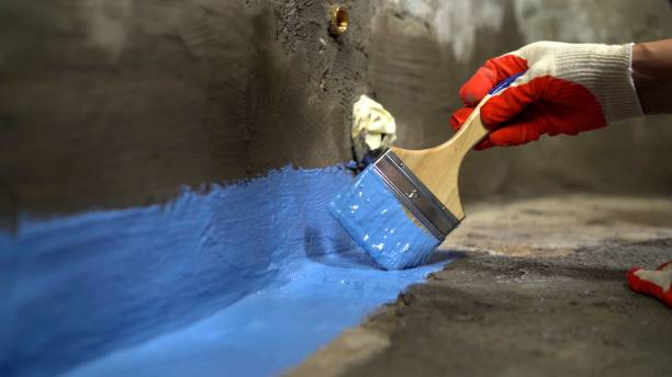 Commercial Waterproofing project at a Takoma Park, MD business property by SJ Waterproofing Pros
